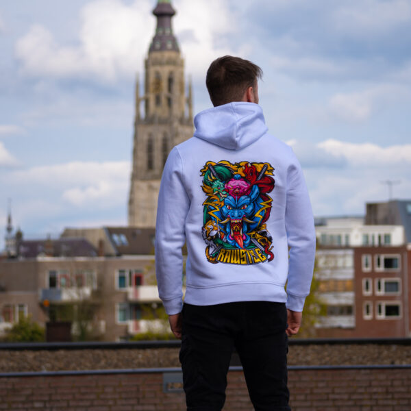 Witte Rawstyle hoodie breda