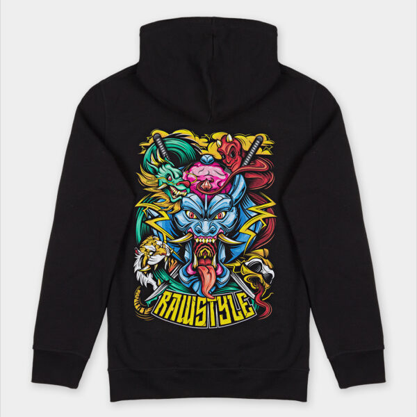 Rawstyle hoodie zwart