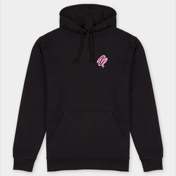 zero minded hoodie black front